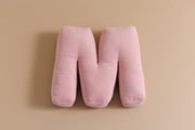 Letter Cushion M - Pink Corduroy