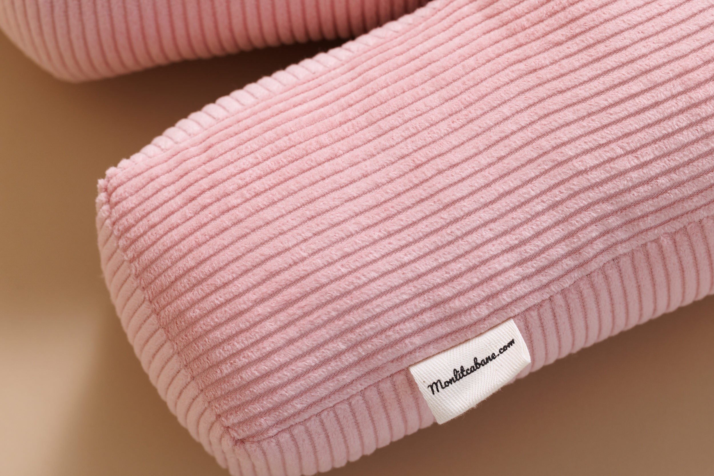Letter Cushion R - Pink Corduroy Letter Cushion R - Pink Corduroy
