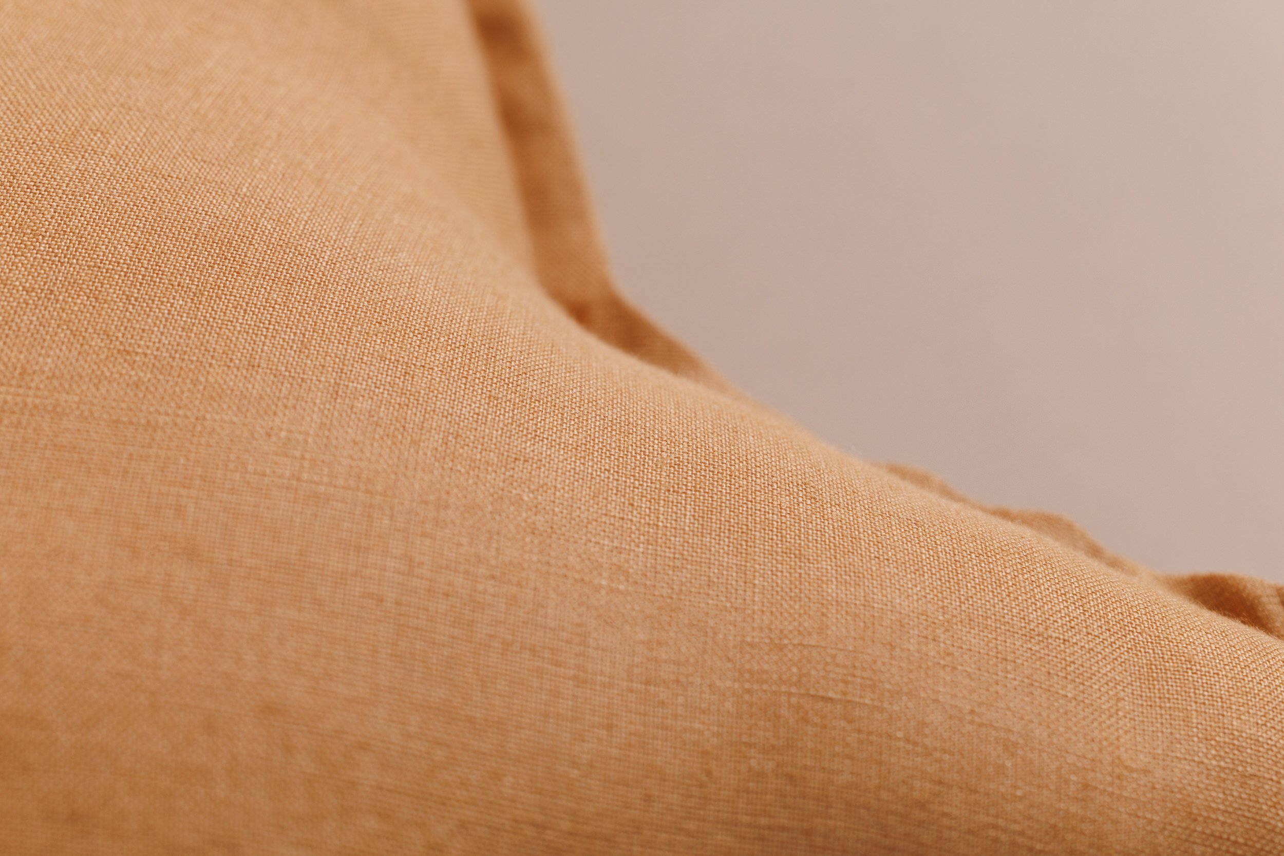 Coussin Étoile en Lin Caramel Coussin Étoile en Lin Caramel