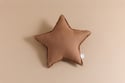 Almofada Estrela em Linho Chocolate