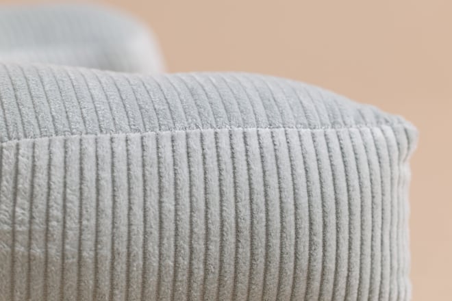 Letter Cushion C - Water Green Corduroy