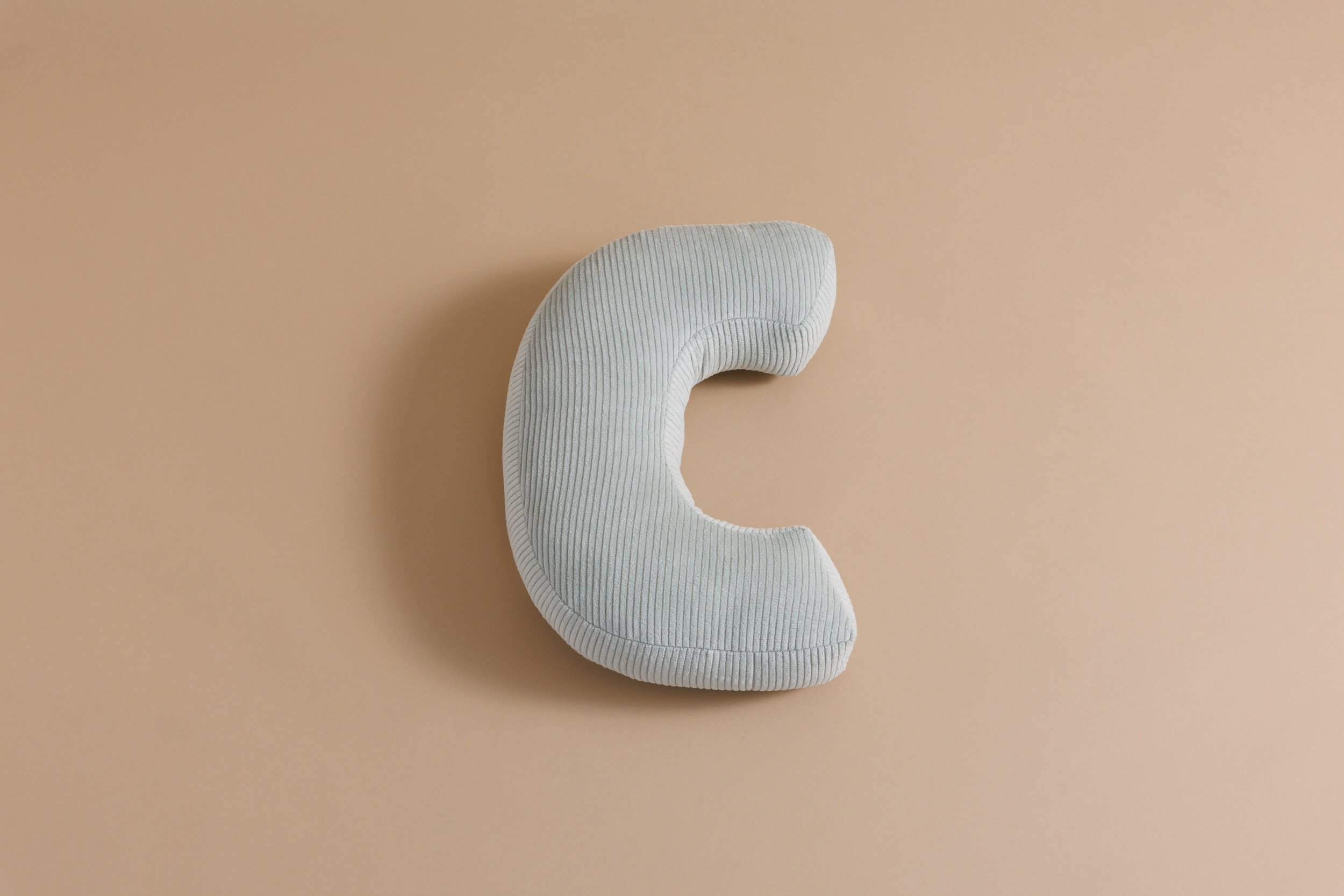 Letter Cushion C - Water Green Corduroy Letter Cushion C - Water Green Corduroy