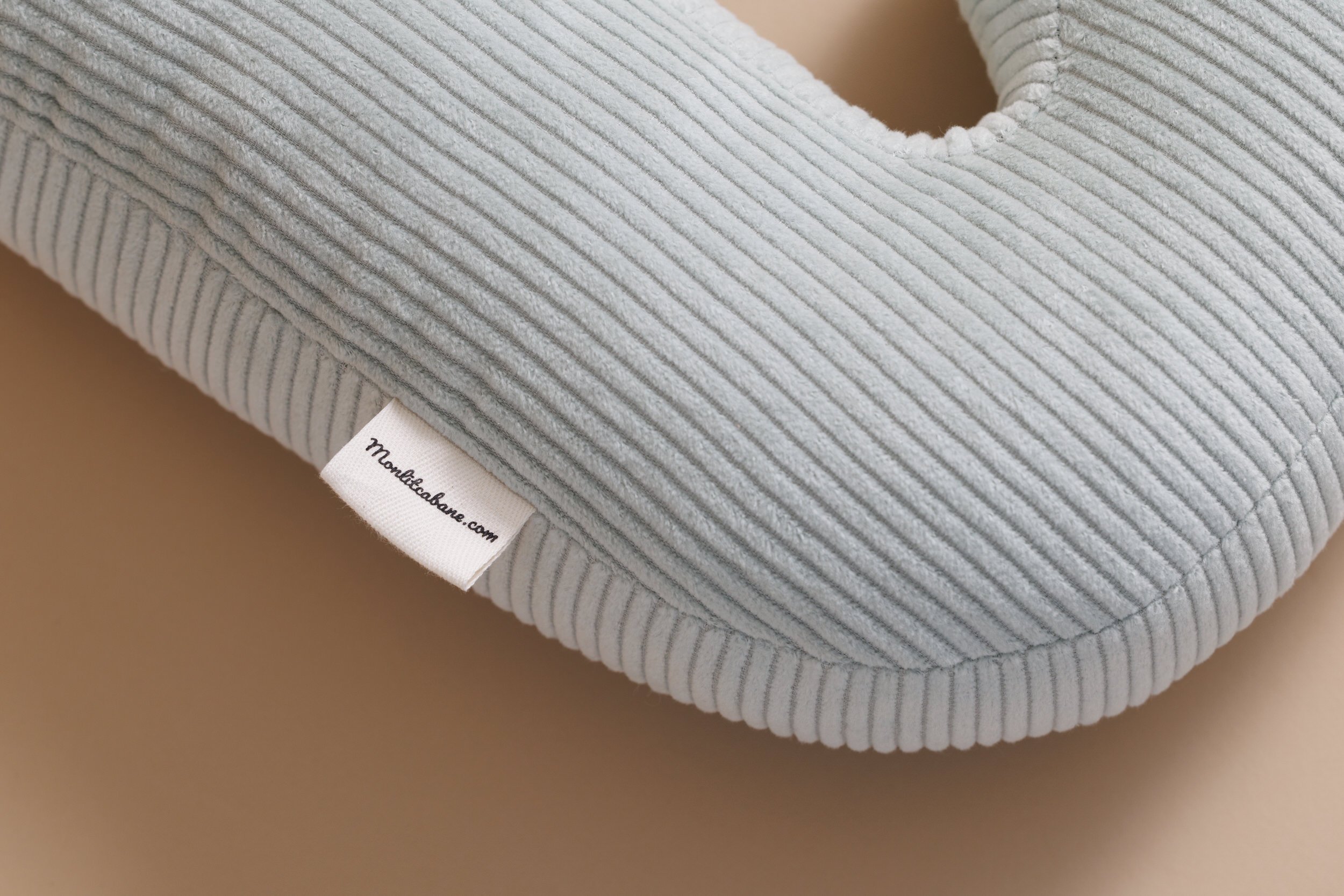 Letter Cushion J - Water Green Corduroy Letter Cushion J - Water Green Corduroy