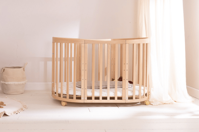 Culla Evolutiva 7 in 1 con materasso - Legno Naturale