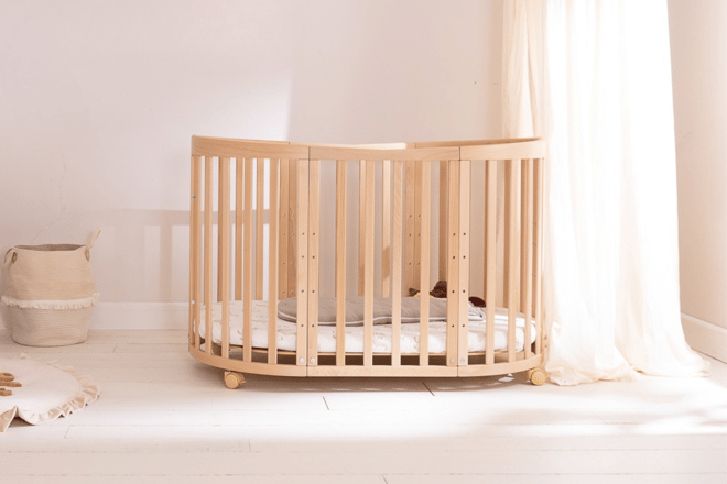 Culla Evolutiva 7 in 1 con materasso - Legno Naturale