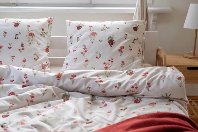 Housse de Couette en Satin de Coton - Jardin Sauvage - 140x200