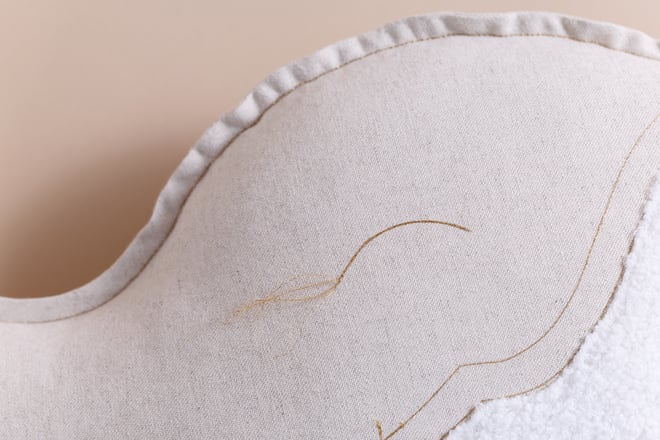 Coussin Baleine en Lin
