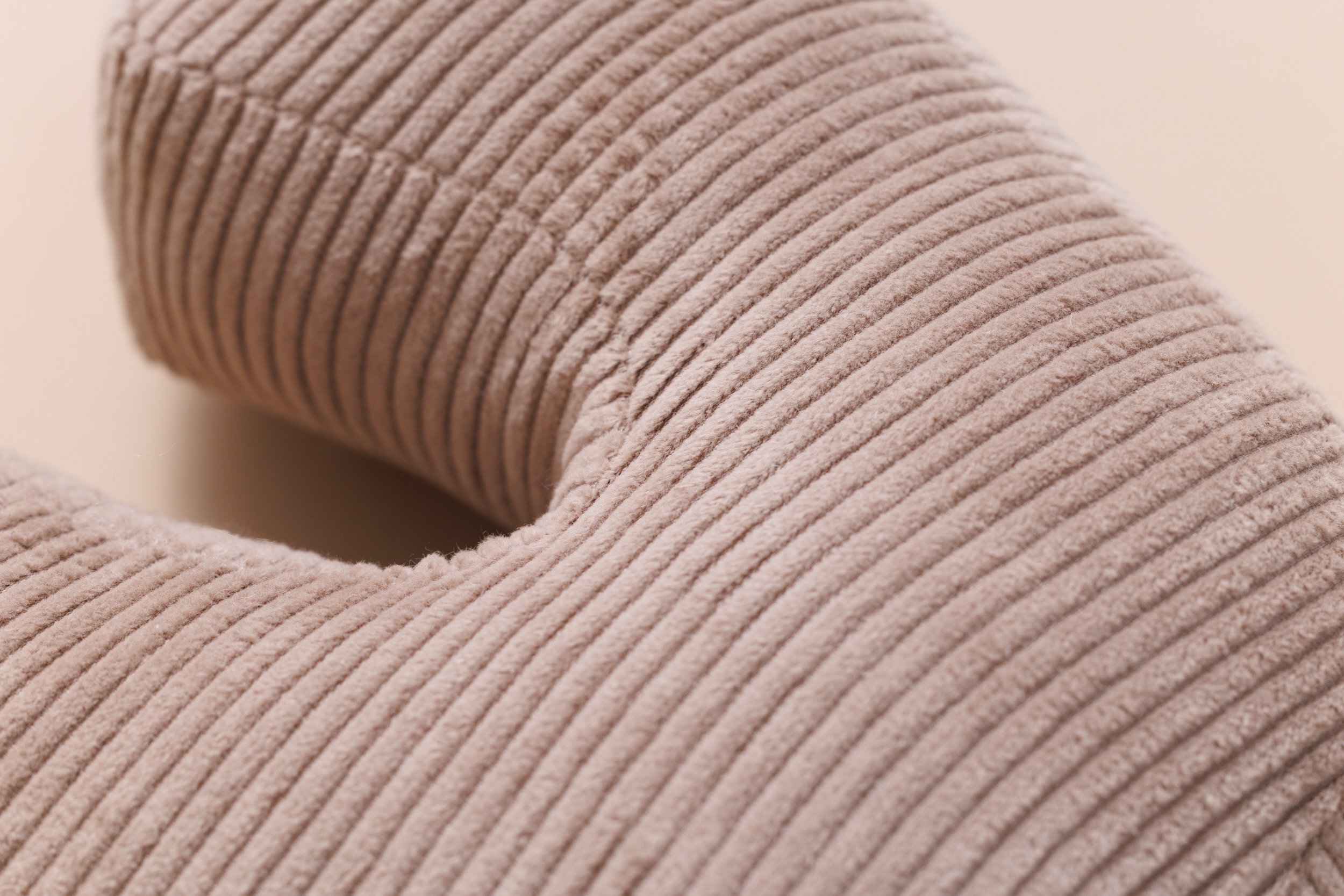 Letter Cushion S - Cappuccino Corduroy Letter Cushion S - Cappuccino Corduroy