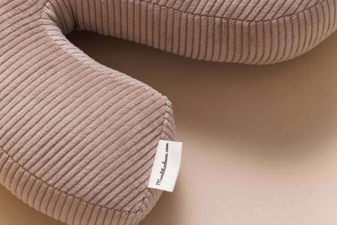 Letter Cushion S - Cappuccino Corduroy