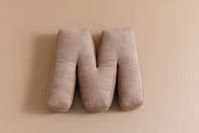 Letter Cushion M - Cappuccino Corduroy