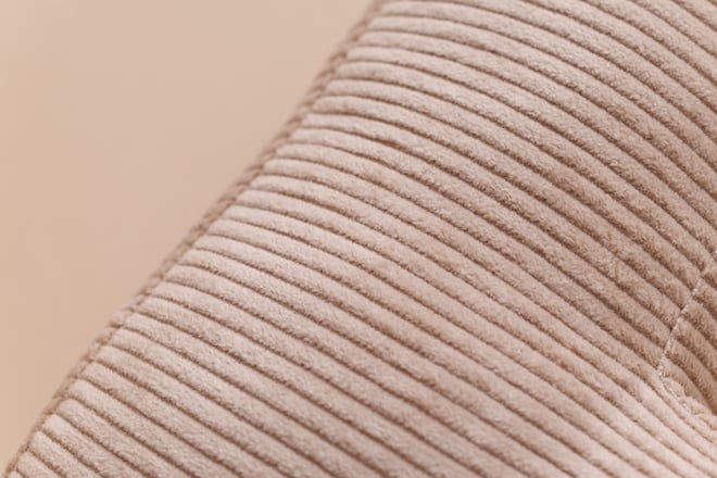 Letter Cushion L - Cappuccino Corduroy