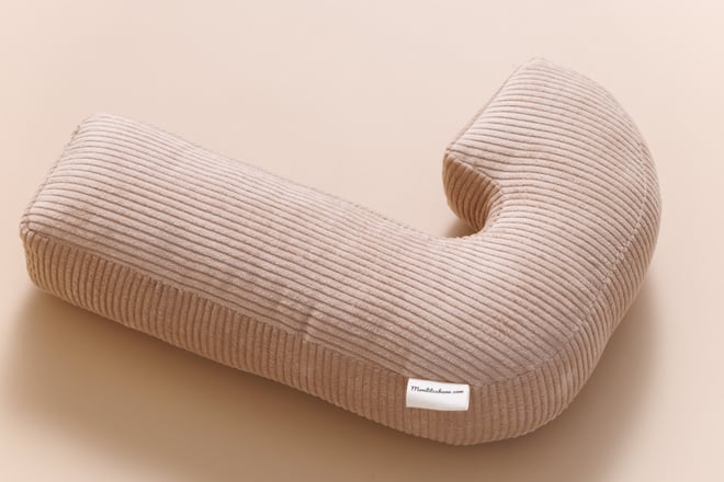Letter Cushion J - Cappuccino Corduroy