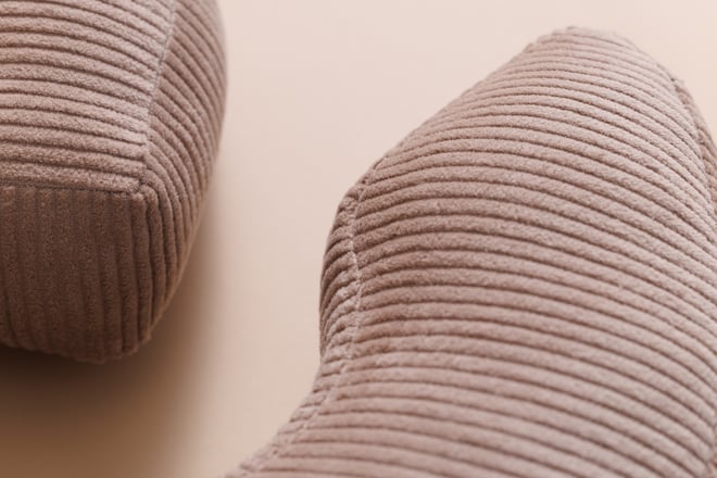 Letter Cushion G - Cappuccino Corduroy