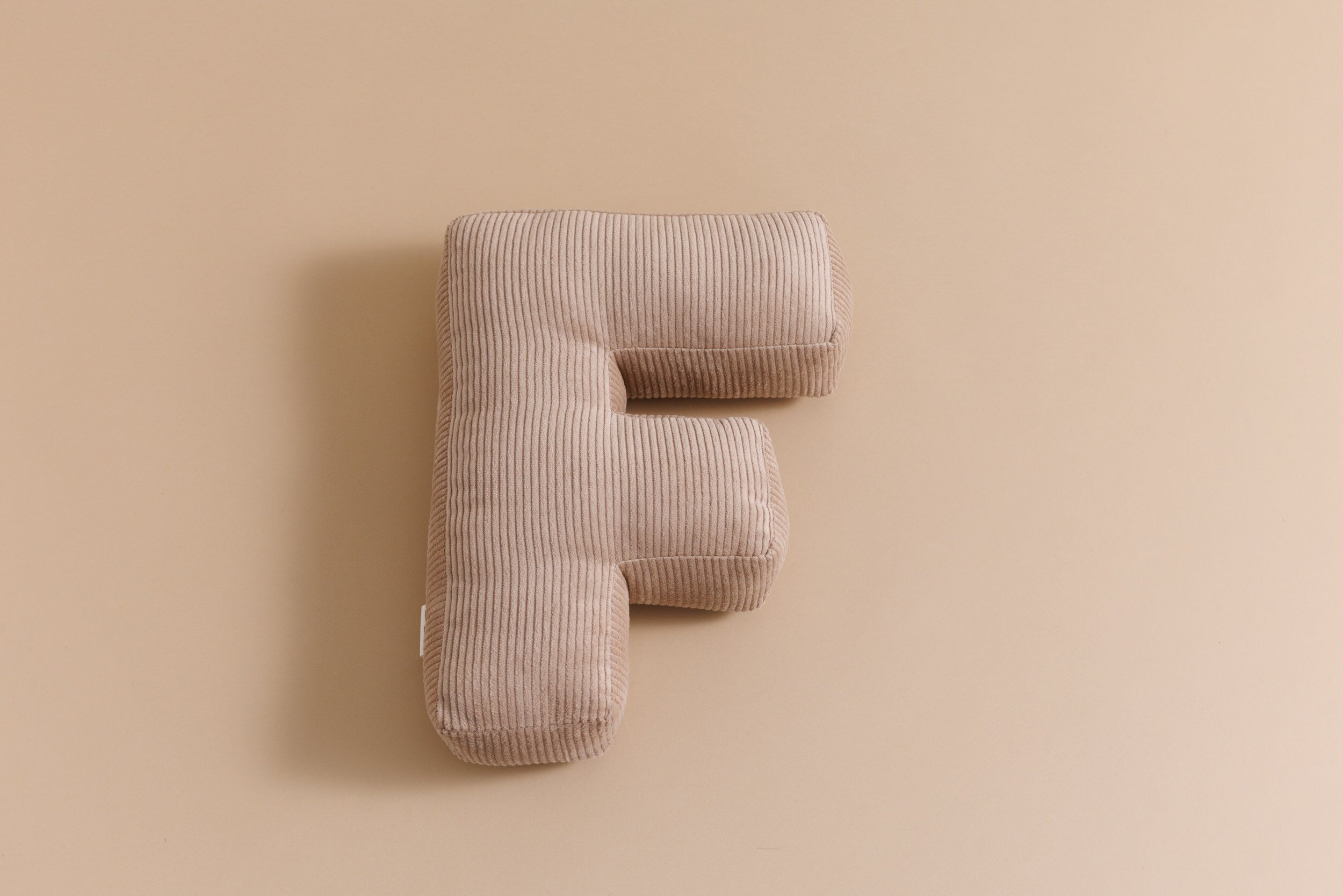 Letter Cushion F - Cappuccino Corduroy Letter Cushion F - Cappuccino Corduroy