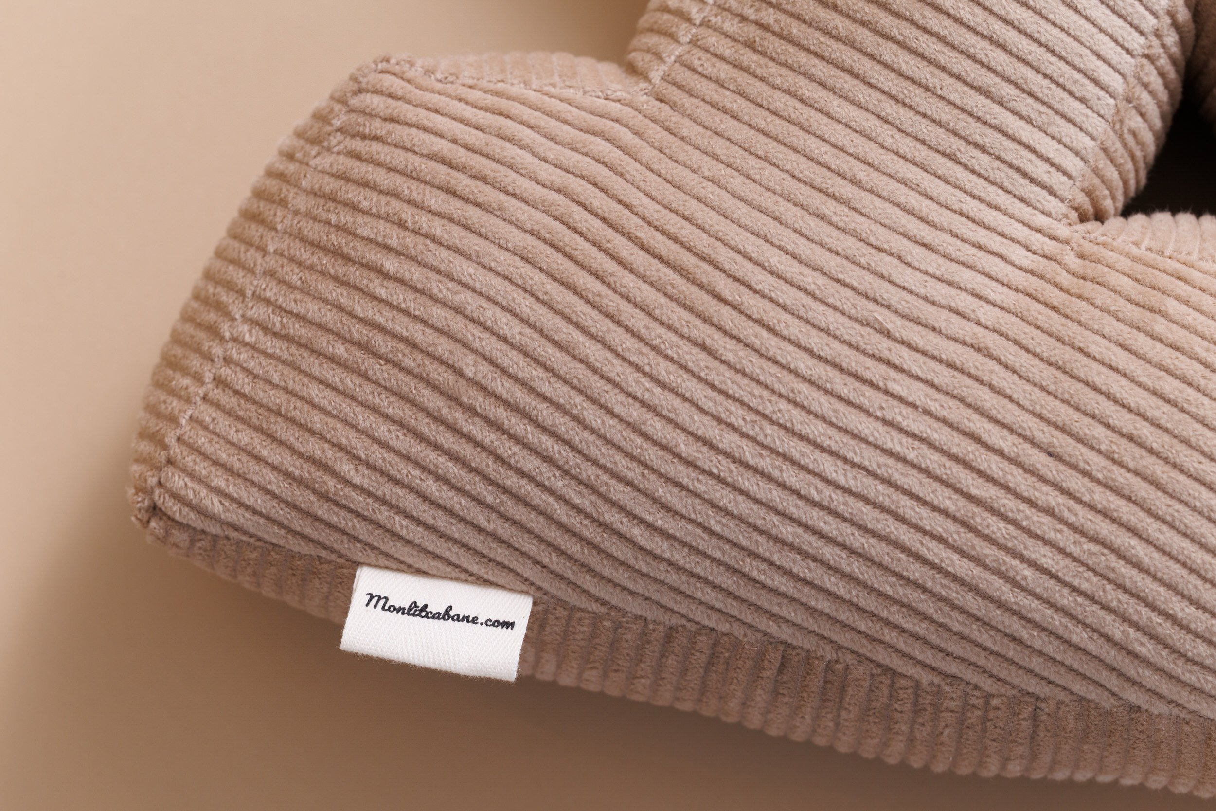 Letter Cushion A - Cappuccino Corduroy Letter Cushion A - Cappuccino Corduroy