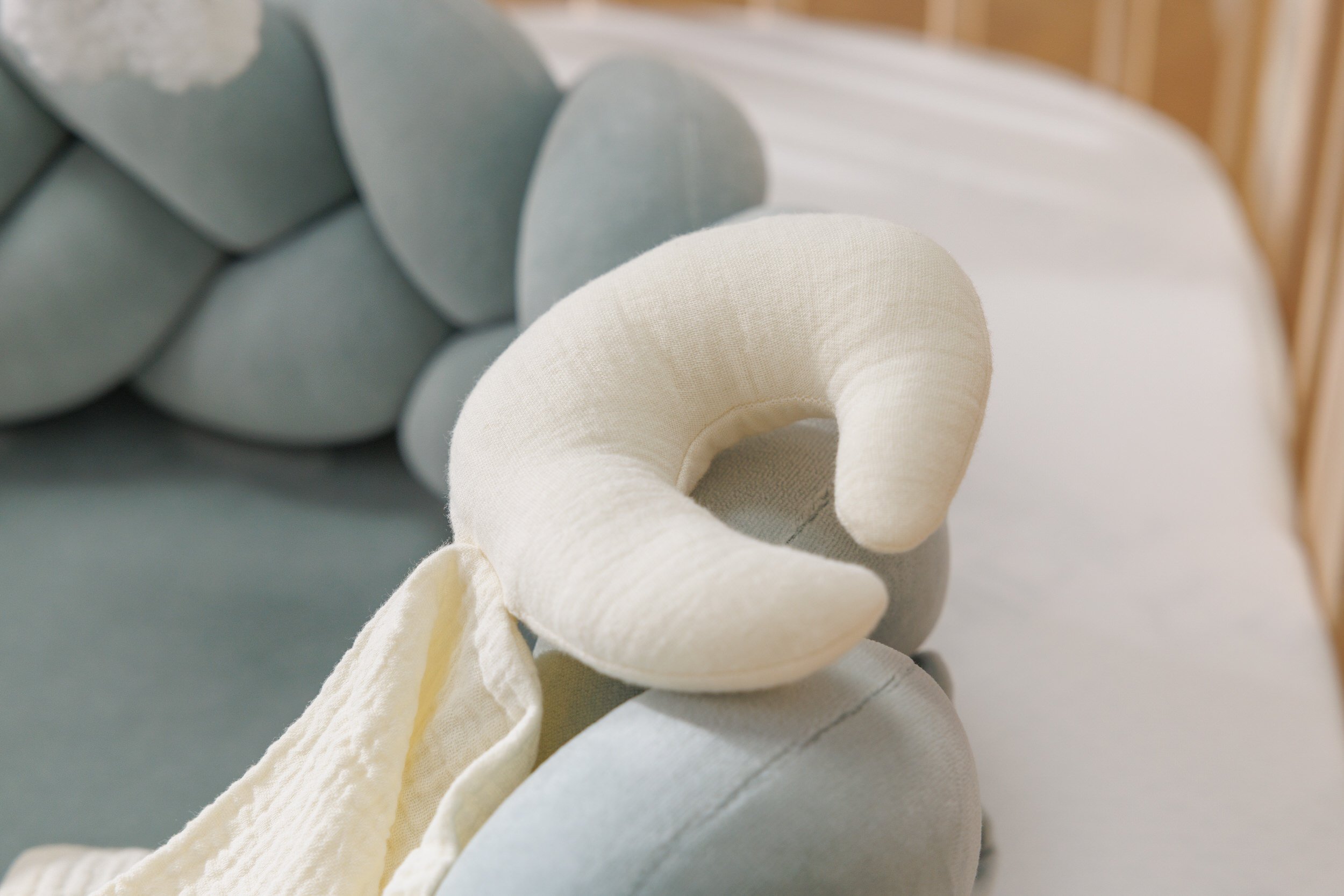 Cocoon-Babynestchen Geflochten Salbeigrün Cocoon-Babynestchen Geflochten Salbeigrün