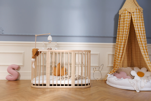 Double Sided Checkered Muslin Canopy