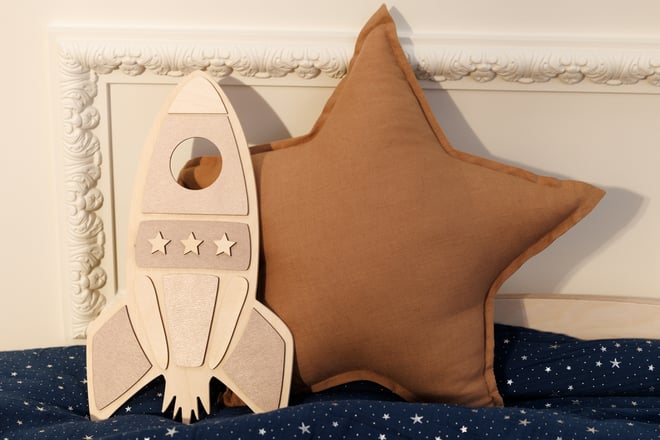 Wandlampe Rakete - Braun