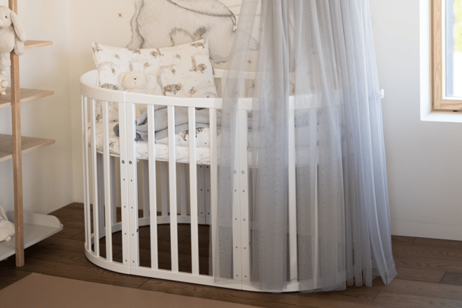 Berceau Évolutif 7 en 1 avec Matelas - Blanc