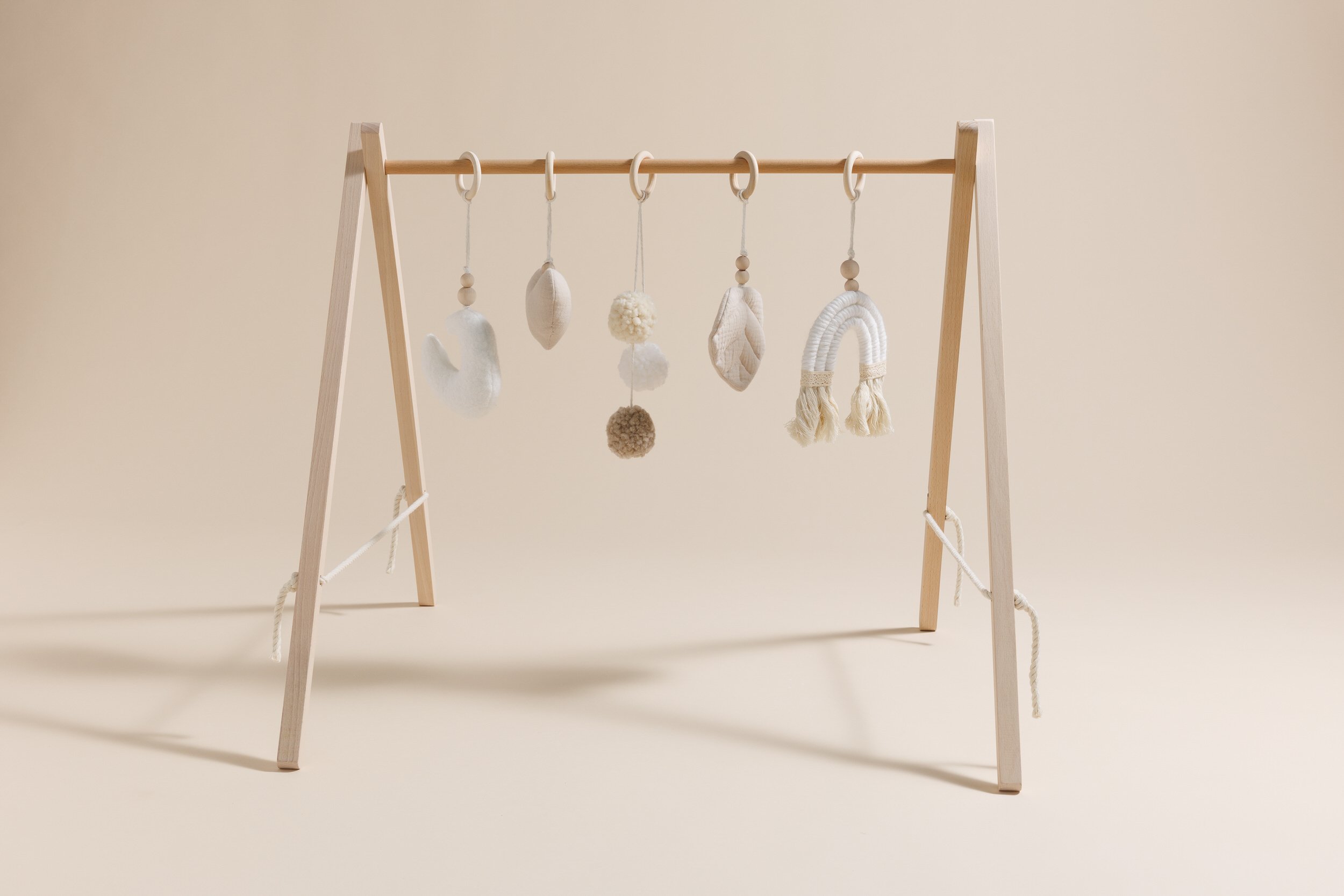 Wooden Baby Gym - Beige Wooden Baby Gym - Beige