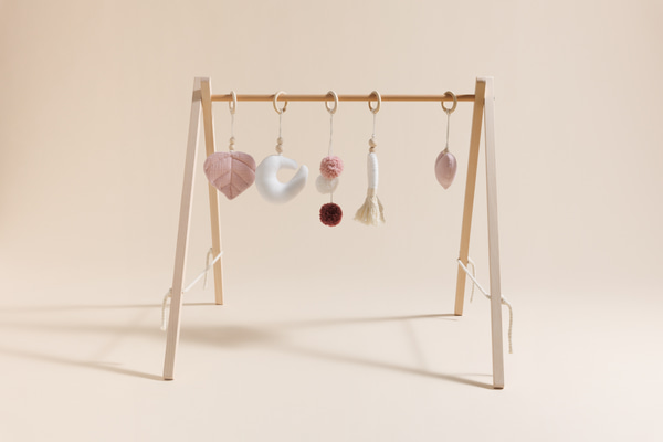Holz-Babygym - Rosa