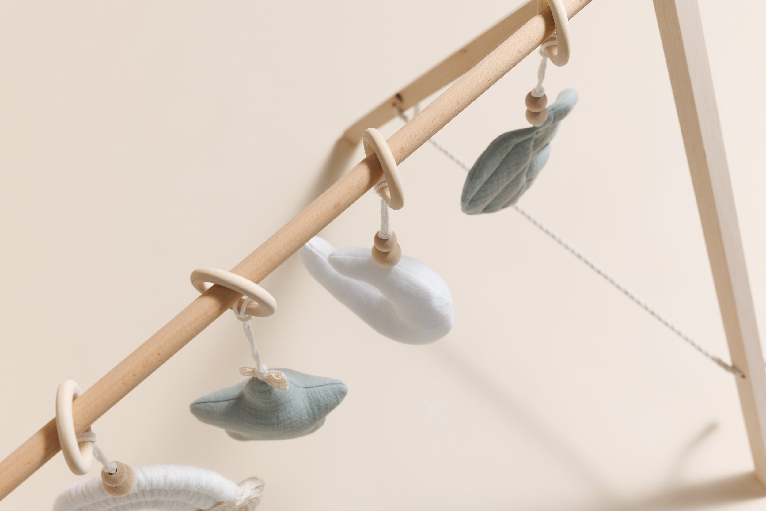 Wooden Baby Gym - Mint Wooden Baby Gym - Mint