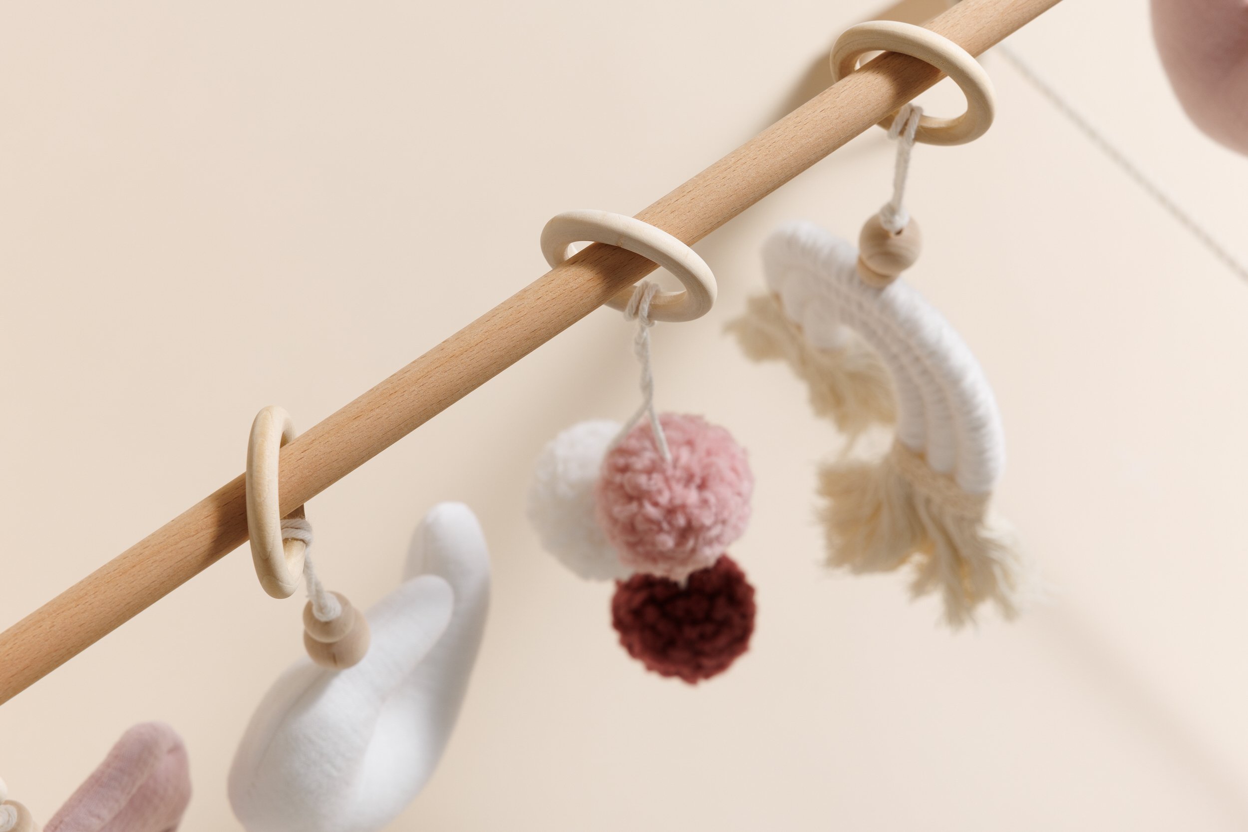 Arche d'éveil en Bois - Rose Arche d'éveil en Bois - Rose