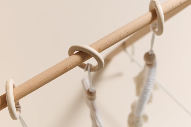 Wooden Baby Gym - Beige