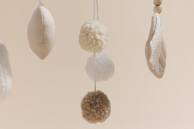 Wooden Baby Gym - Beige