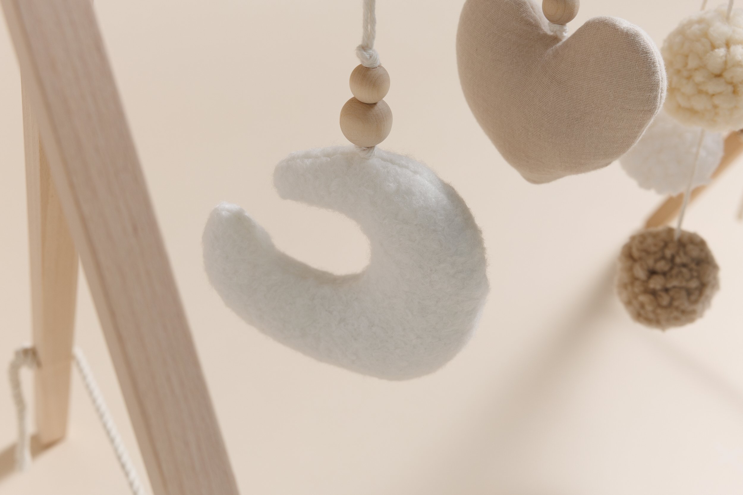 Wooden Baby Gym - Beige Wooden Baby Gym - Beige