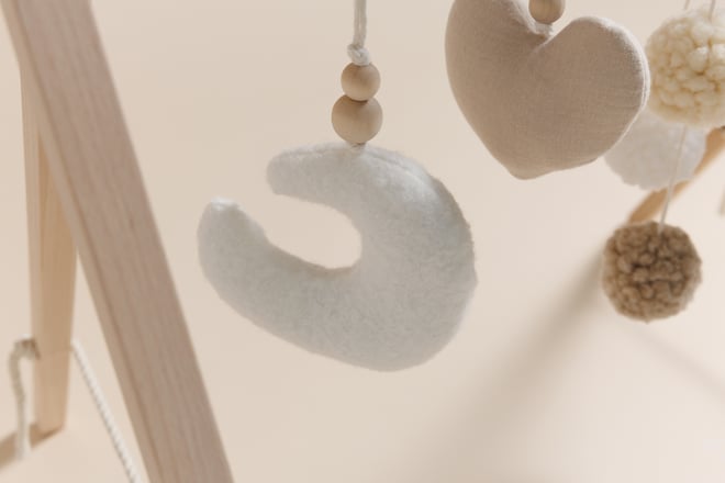 Wooden Baby Gym - Beige