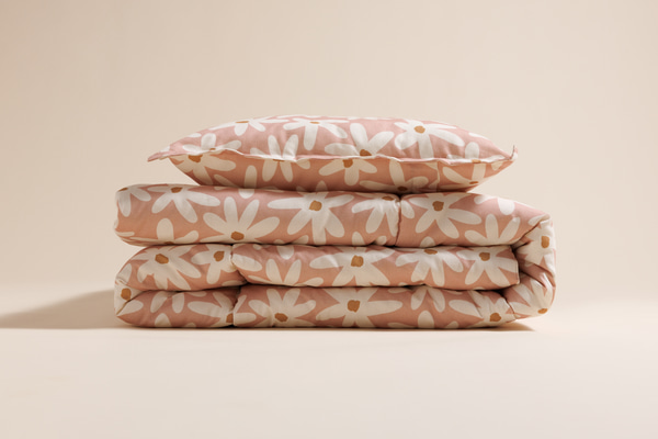 Bettdecke 120x160 & Kissen 40x60 Set - Marguerites