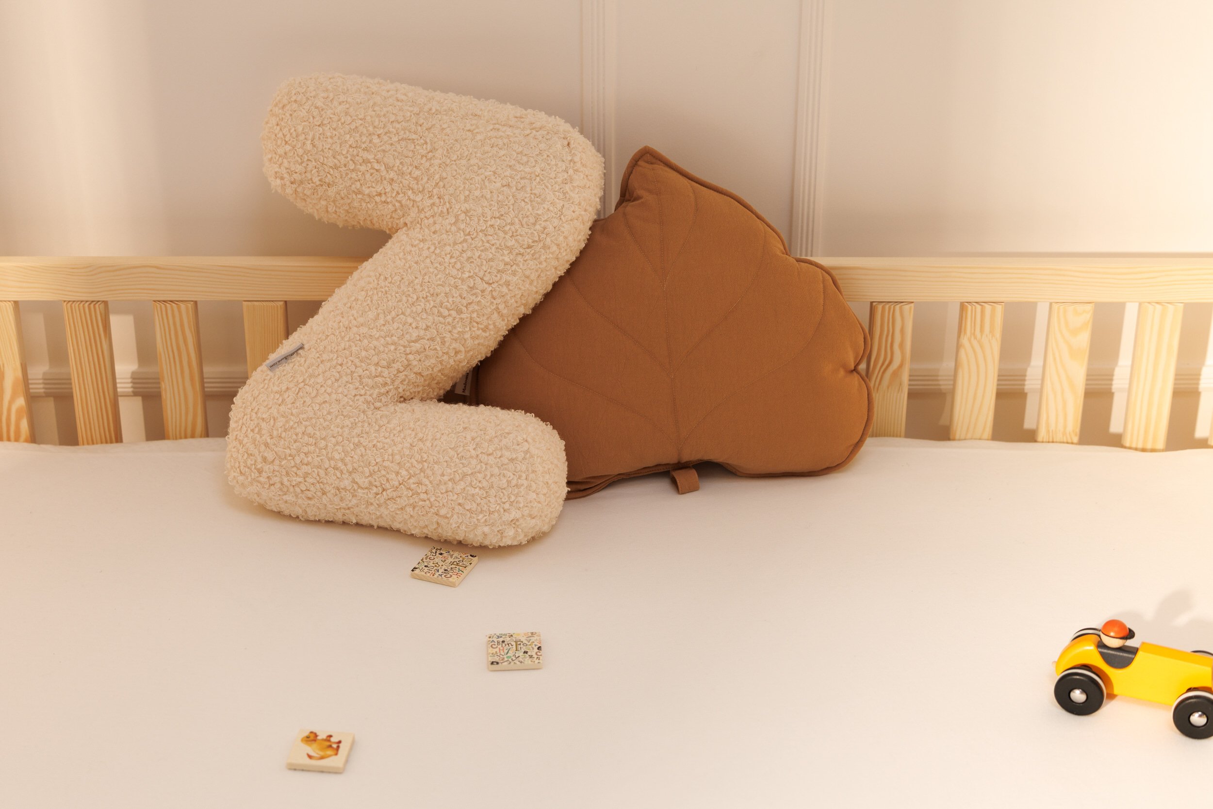 Cotton Leaf Cushion - Caramel Cotton Leaf Cushion - Caramel