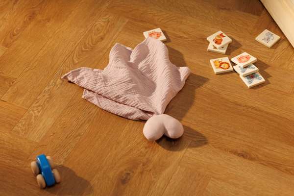 Schmusetuch Herz - Puderrosa