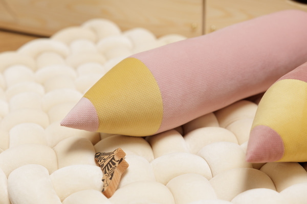 Bleistiftkissen - Puderrosa