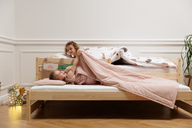 Duvet & Pillow Set 110x140 - Pink