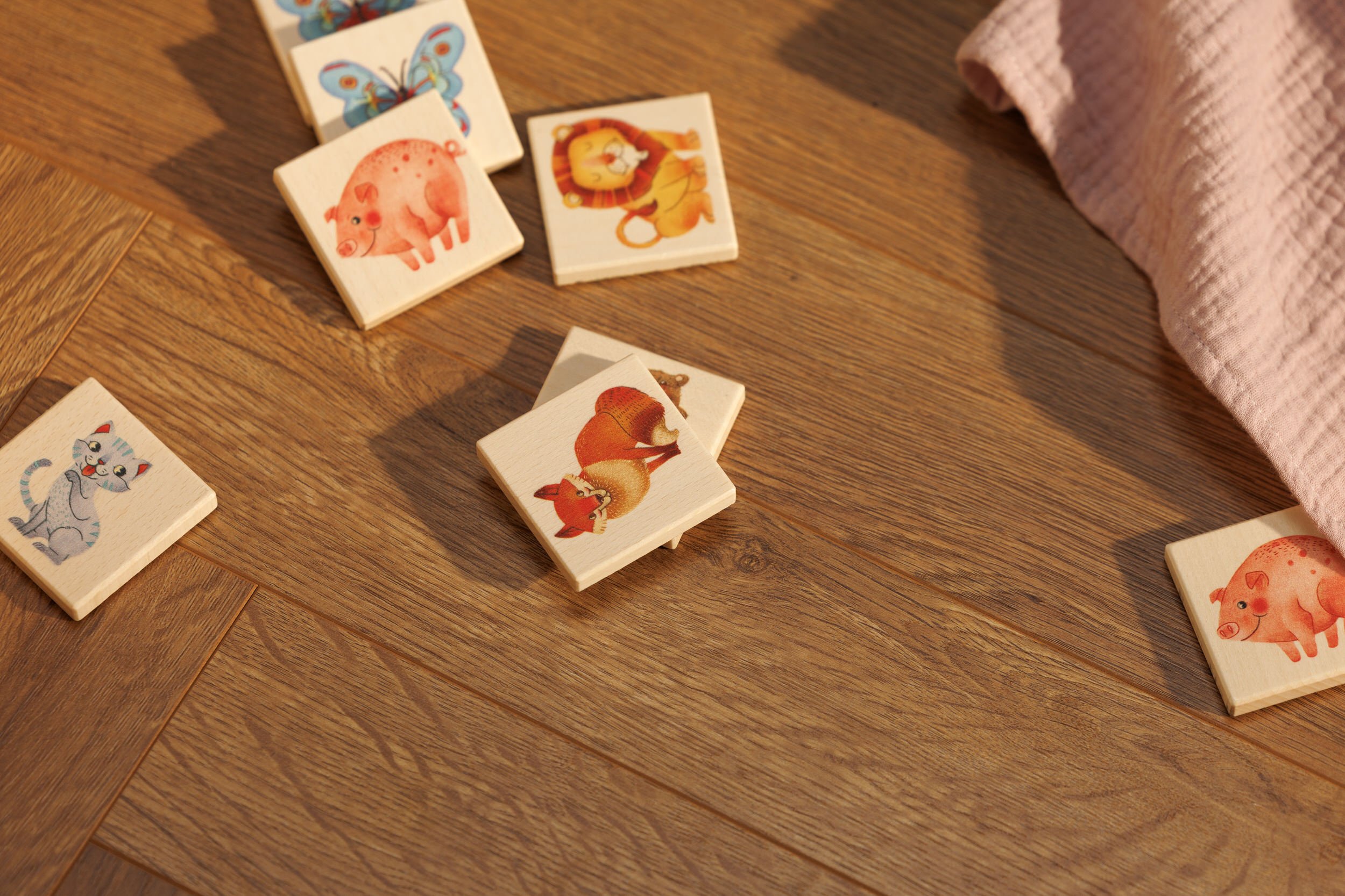 Jouet En Bois - Jeu de Mémoire Animaux Jouet En Bois - Jeu de Mémoire Animaux