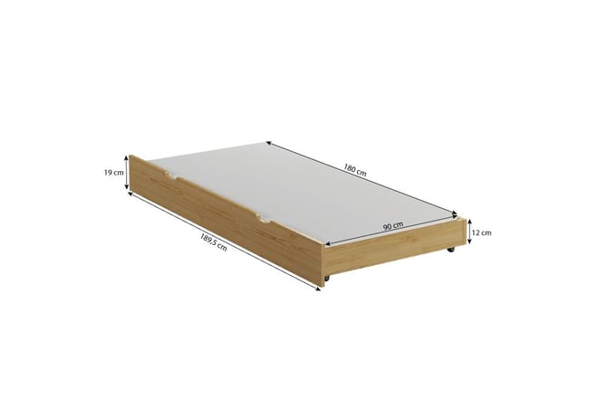 Drawer - Natural Wood 90x180