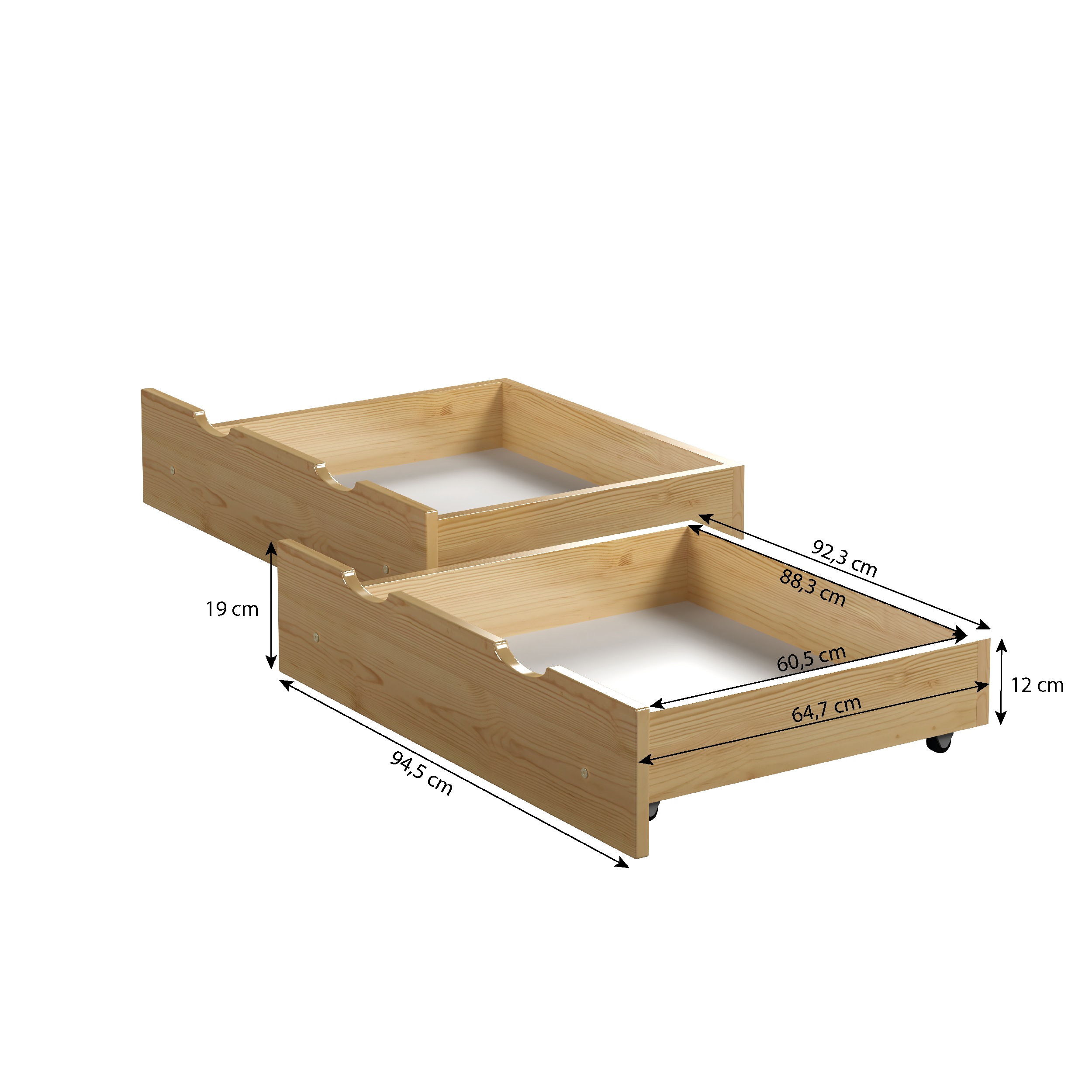Drawer - Natural Wood 90x180 Drawer - Natural Wood 90x180