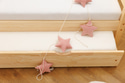 Corduroy Stars Garland Pink