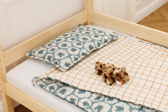 Denim Sleeping Bag & Pillow