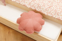 Peach Flower Corduroy Cushion