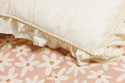 Cuscino con balze Glamour Boho Vaniglia