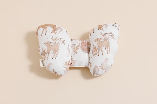 Forest Friends Butterfly Pillow