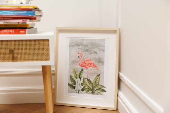 Pink Flamingo Poster