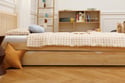 Coussin Nuage en Lin Bleu