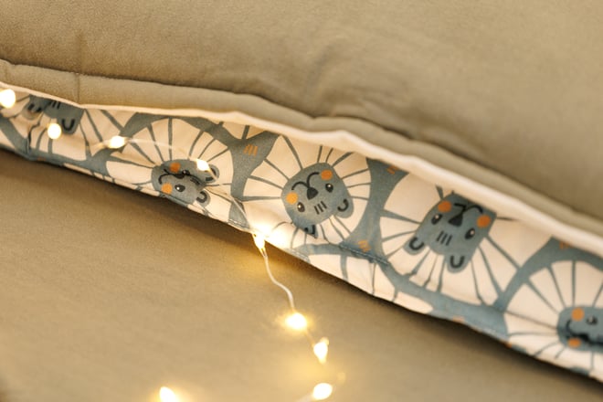 Ensemble Couette et Oreiller 110x140cm - Kit de Sieste - Vert Sapin