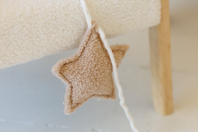 Guirnalda de Estrellas Bouclé - Chocolate