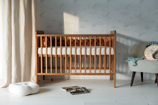 Cocoon-Babynestchen Geflochten Zimt