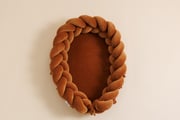 Cocoon-Babynestchen Geflochten Zimt